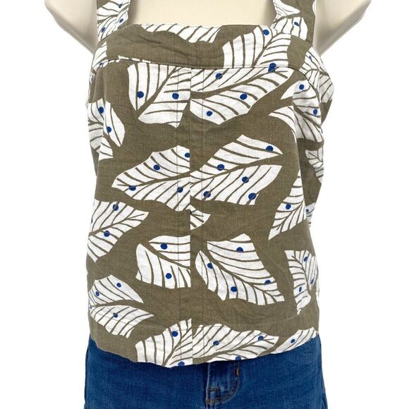 Free Assembly Tropical Palm Leaf Crop Top Size XS - Picture 5 of 11